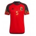 Herren Fußballbekleidung Belgien Jan Vertonghen #5 Heimtrikot WM 2022 Kurzarm